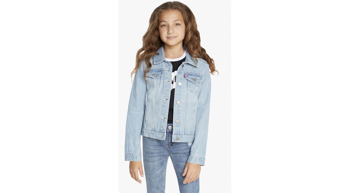 Trucker Jacket Big Girls 7-16 — Alanis - Blue