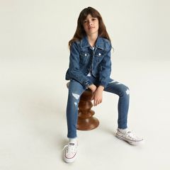 Trucker Jacket Big Girls 7-16 — Bristol - Medium Wash 4