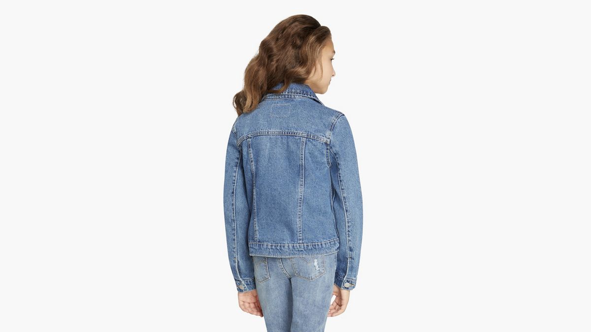 Trucker Jacket Big Girls 7-16 — Bristol - Medium Wash