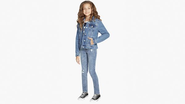 Trucker Jacket Big Girls 7-16 — Bristol - Medium Wash