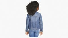Trucker Jacket Little Girls 4-6 — Bristol - Medium Wash 2