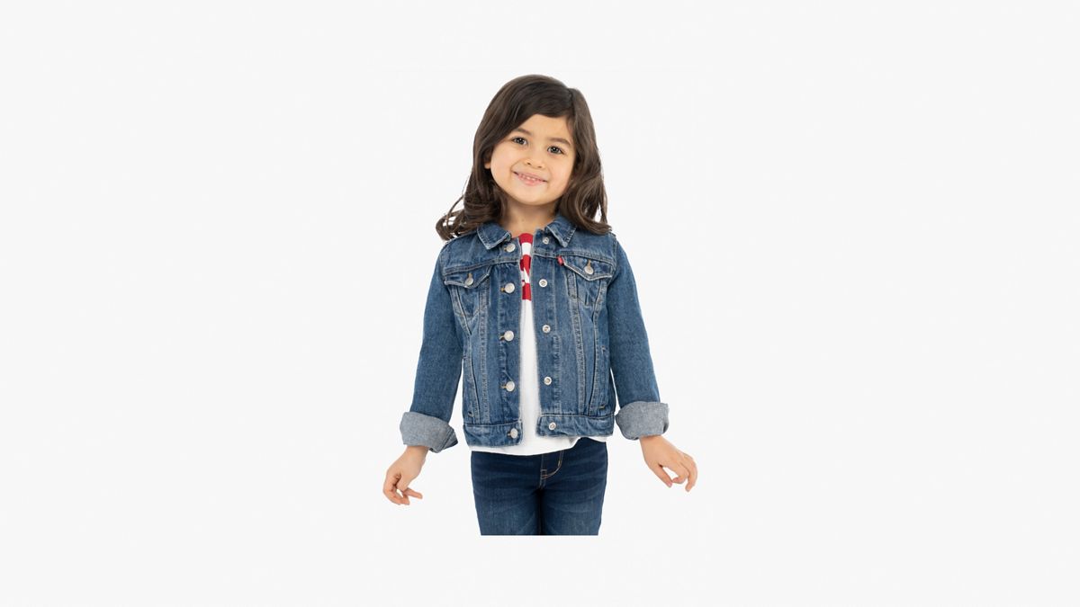 Trucker Jacket Toddler Girls 2T-4T — Bristol - Medium Wash