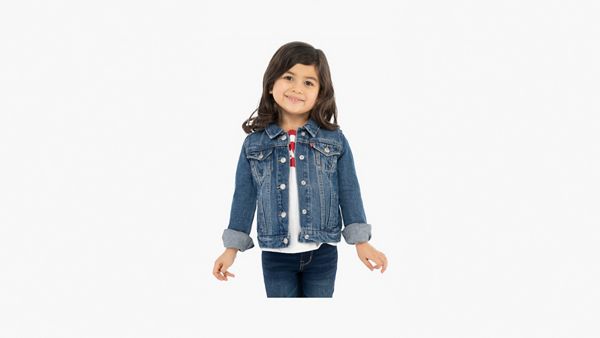 Trucker Jacket Toddler Girls 2T-4T — Bristol - Medium Wash