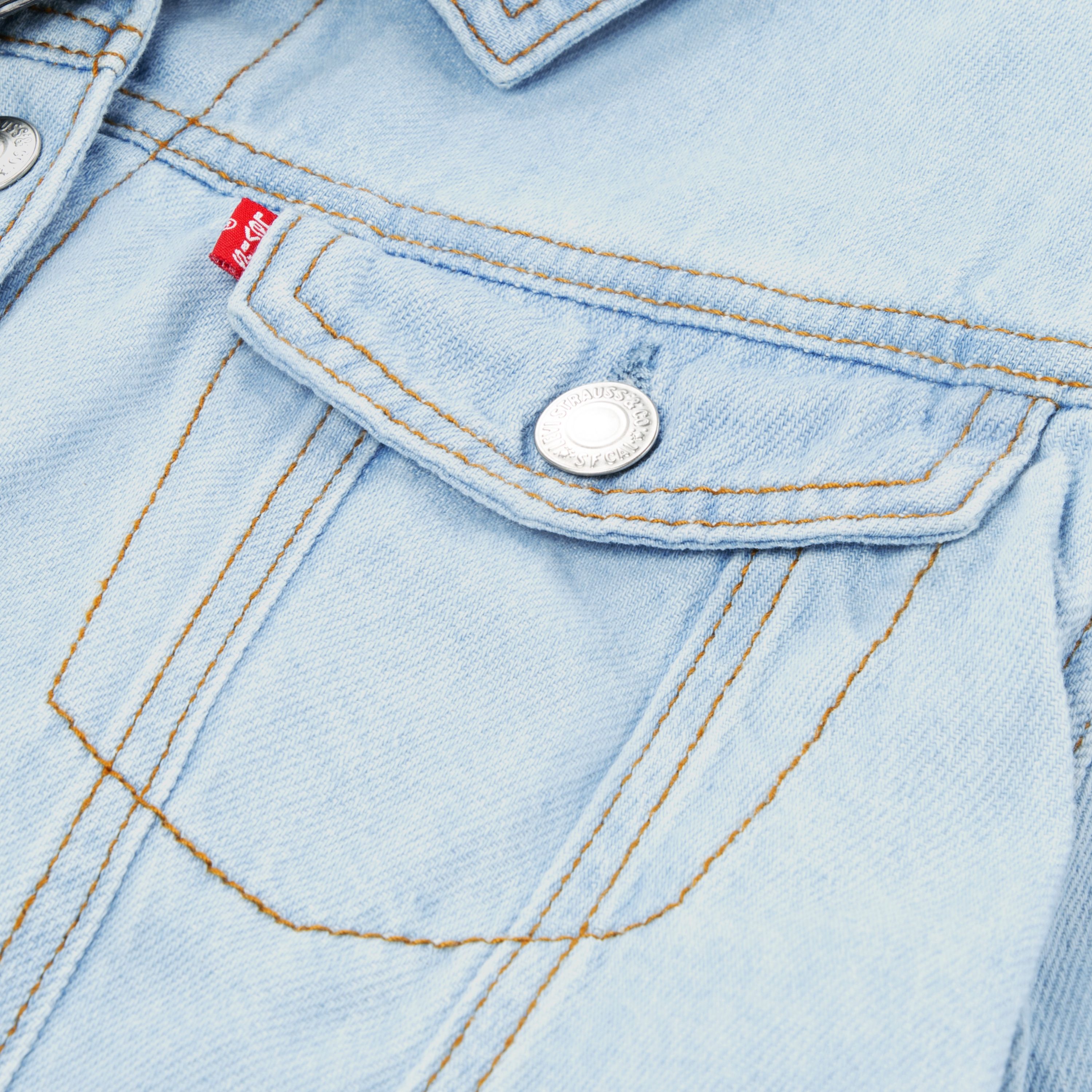 Bubble Denim Trucker Jacket Little Girls 4-6 7