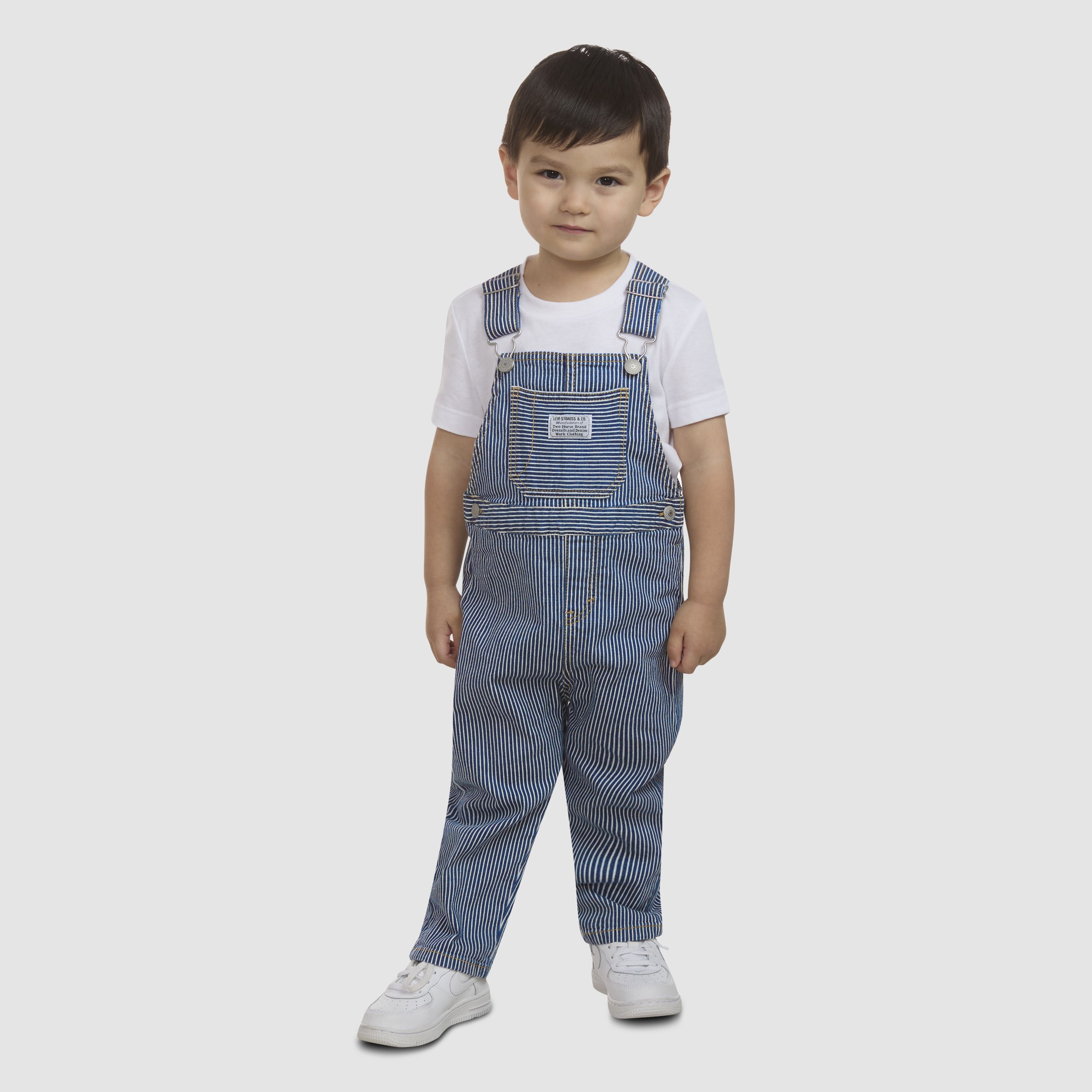 Railroad Stripe Overalls 1