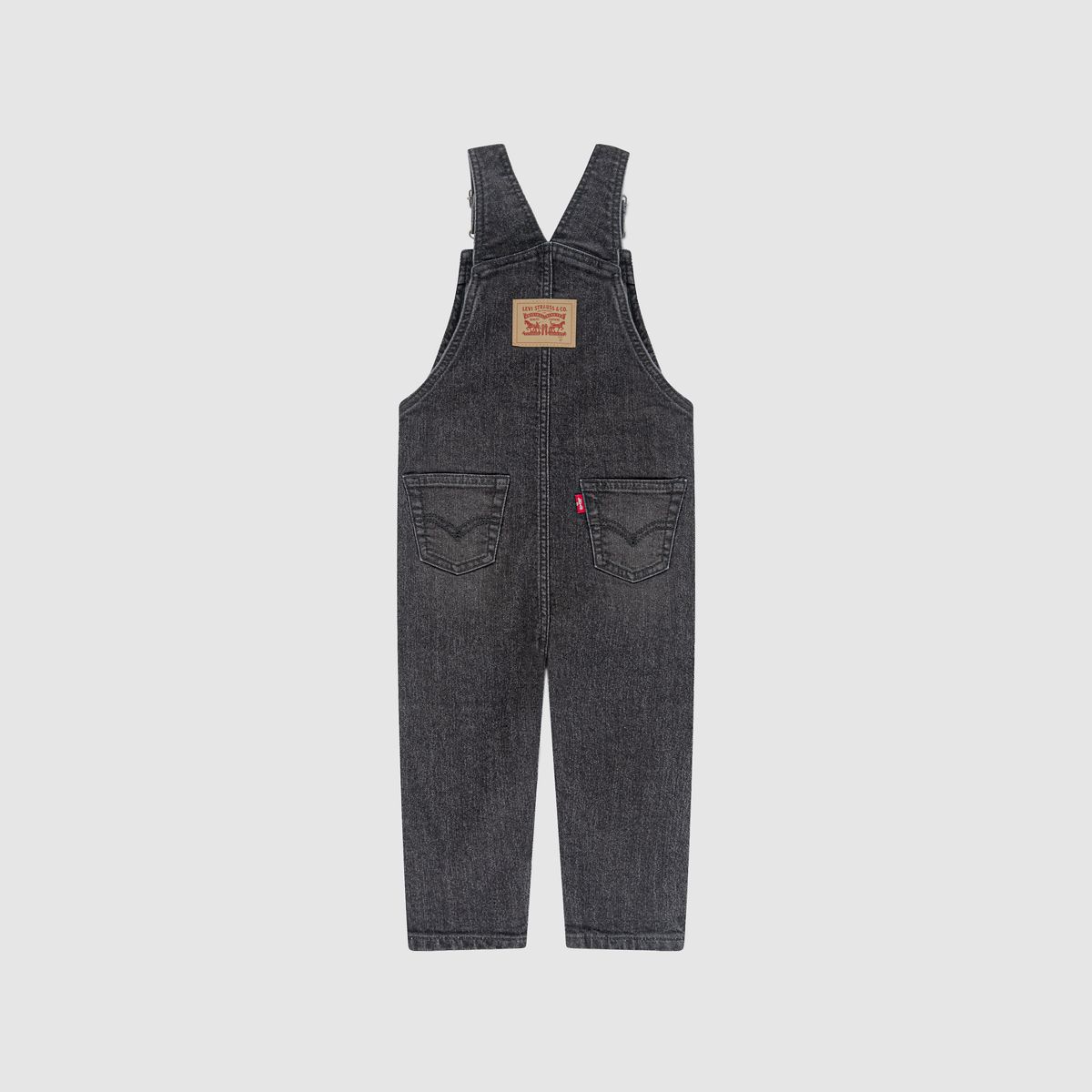 Denim Overalls Toddler Boys 2T-4T — Gray