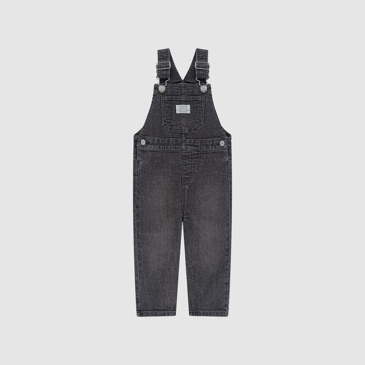 Denim Overalls Toddler Boys 2T-4T — Gray