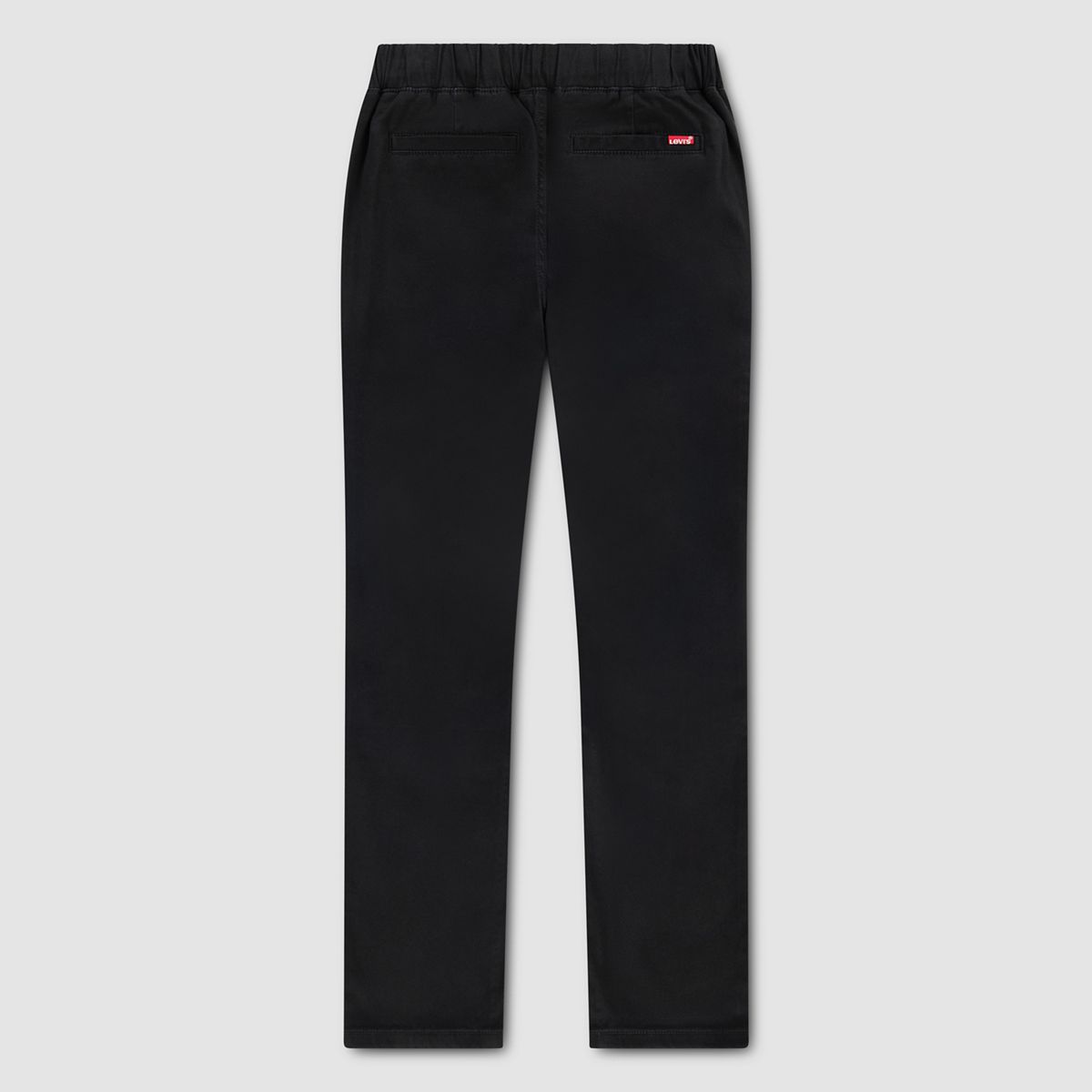 Pull-On Slim Sueded Pants Little Boys 4-7 — Black - Charcoal