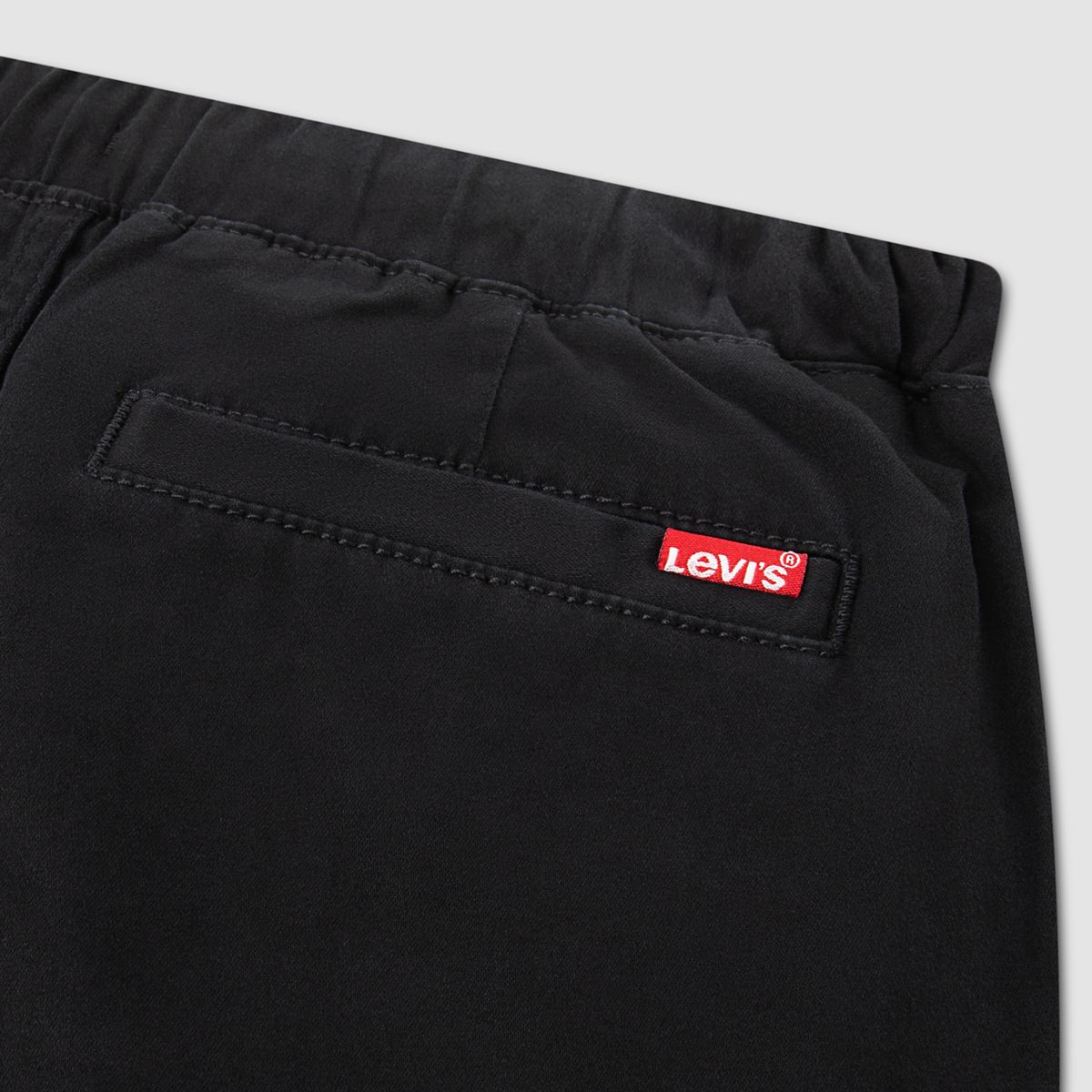 Pull-On Slim Sueded Pants Little Boys 4-7 — Black - Charcoal