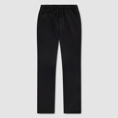 Pull-On Slim Sueded Pants Little Boys 4-7 — Black - Charcoal 1