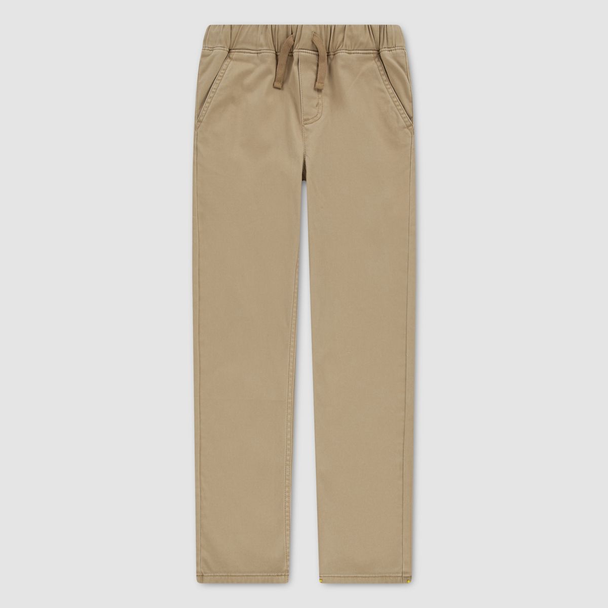 Pull-On Slim Sueded Pants Little Boys 4-7 — Harvest Gold - Gold