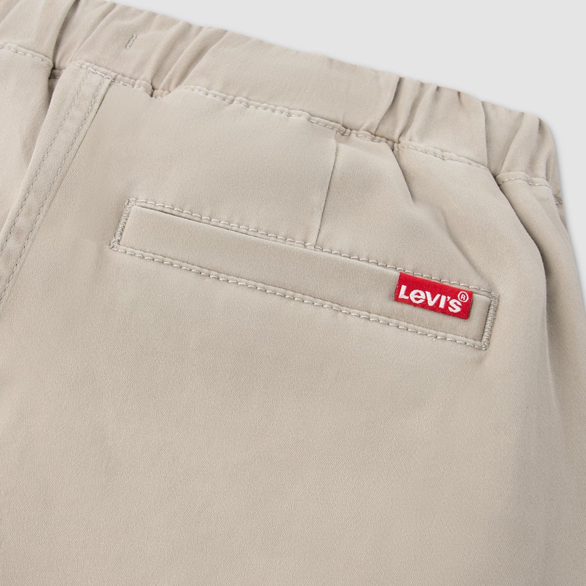 Pull-On Slim Sueded Pants Little Boys 4-7 — Plaza Taupe - Beige