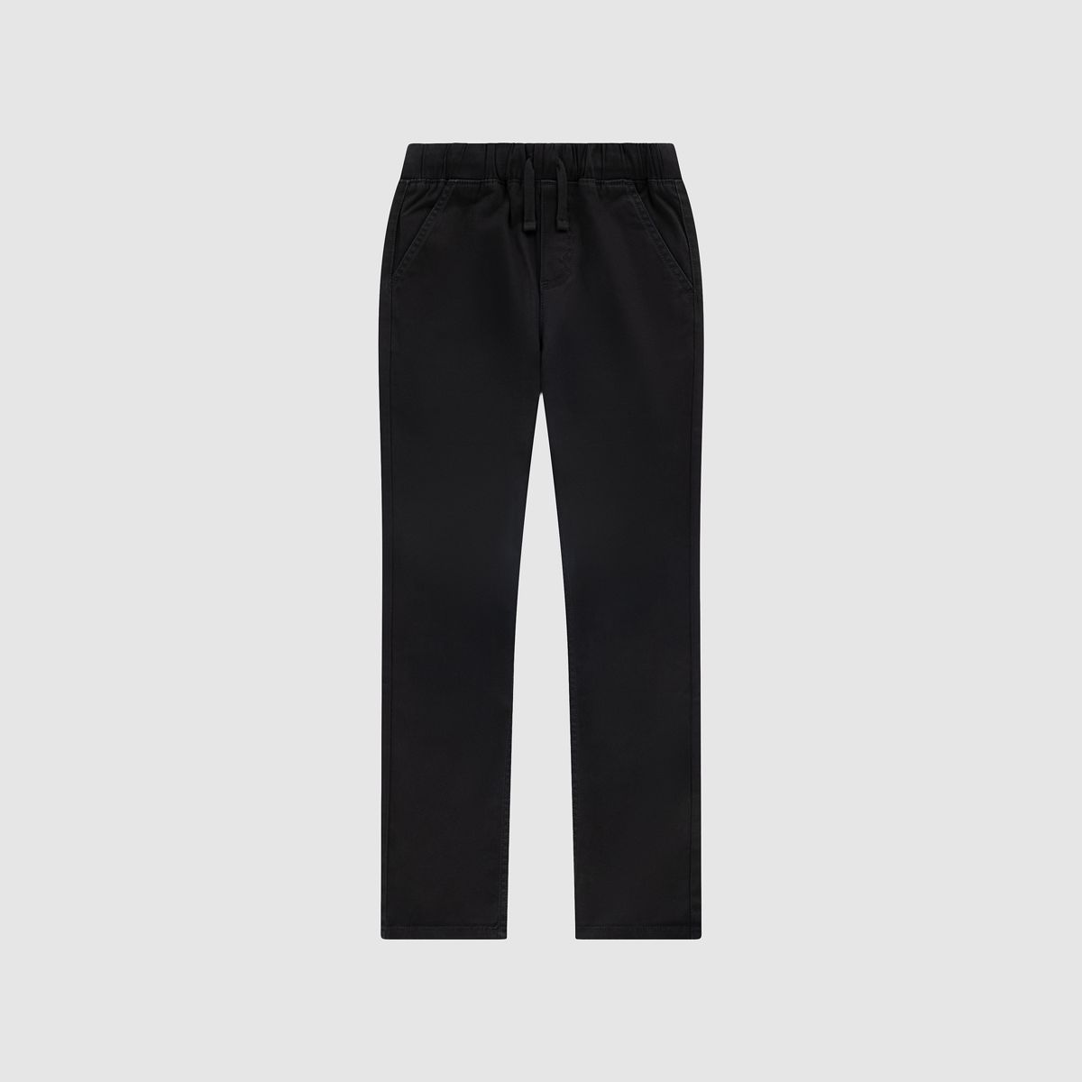 Pull-On Slim Sueded Pants Big Boys 8-20 — Black - Charcoal
