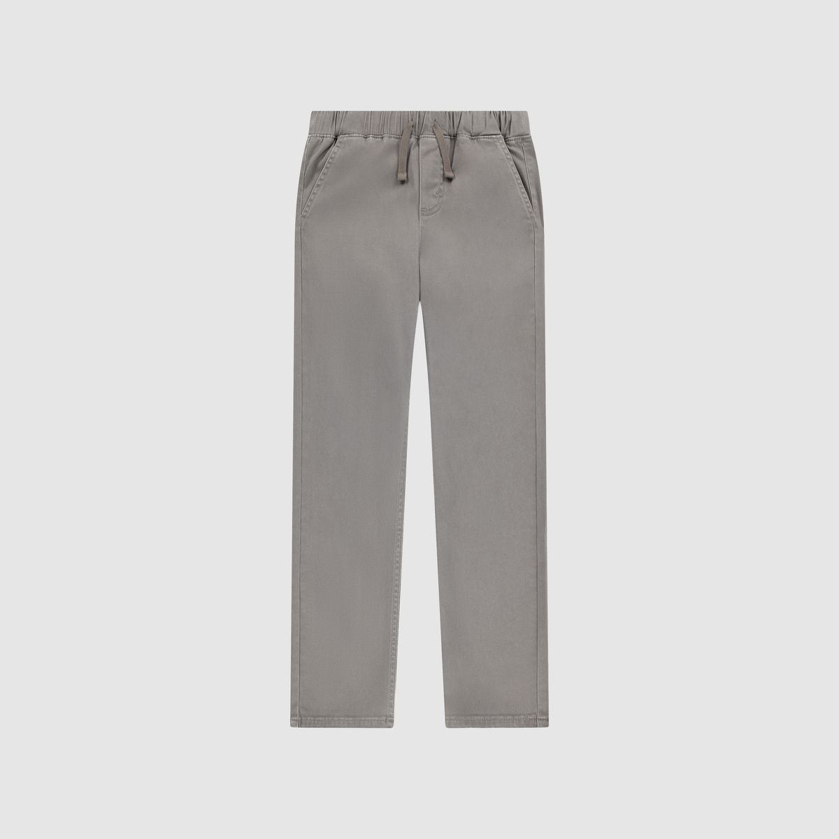 Pull-On Slim Sueded Pants Big Boys 8-20 — Dark Gull - Gray