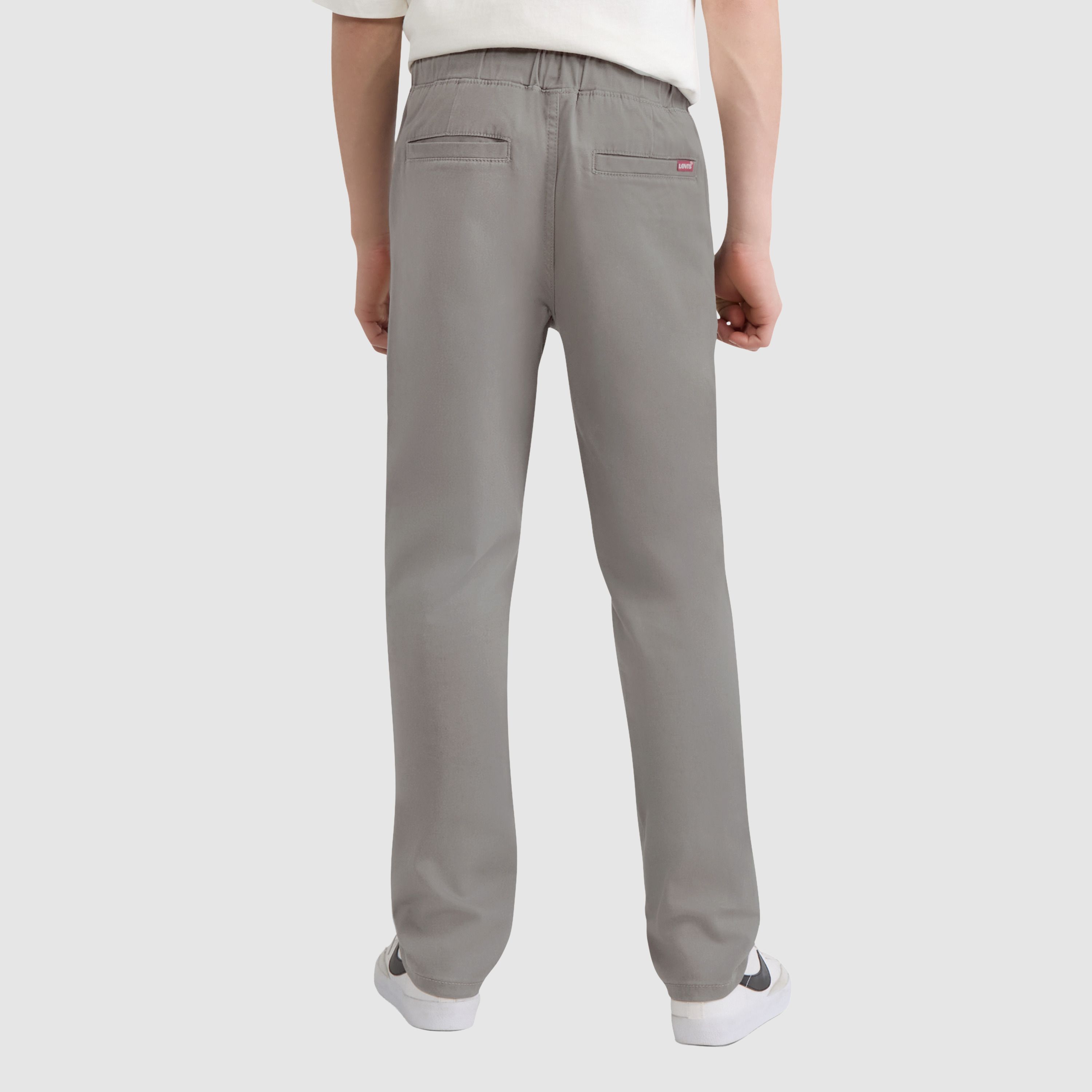 Pull-On Slim Sueded Pants Big Boys 8-20 4