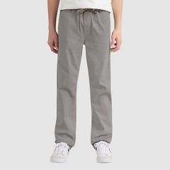 Pull-On Slim Sueded Pants Big Boys 8-20 — Dark Gull - Gray 2