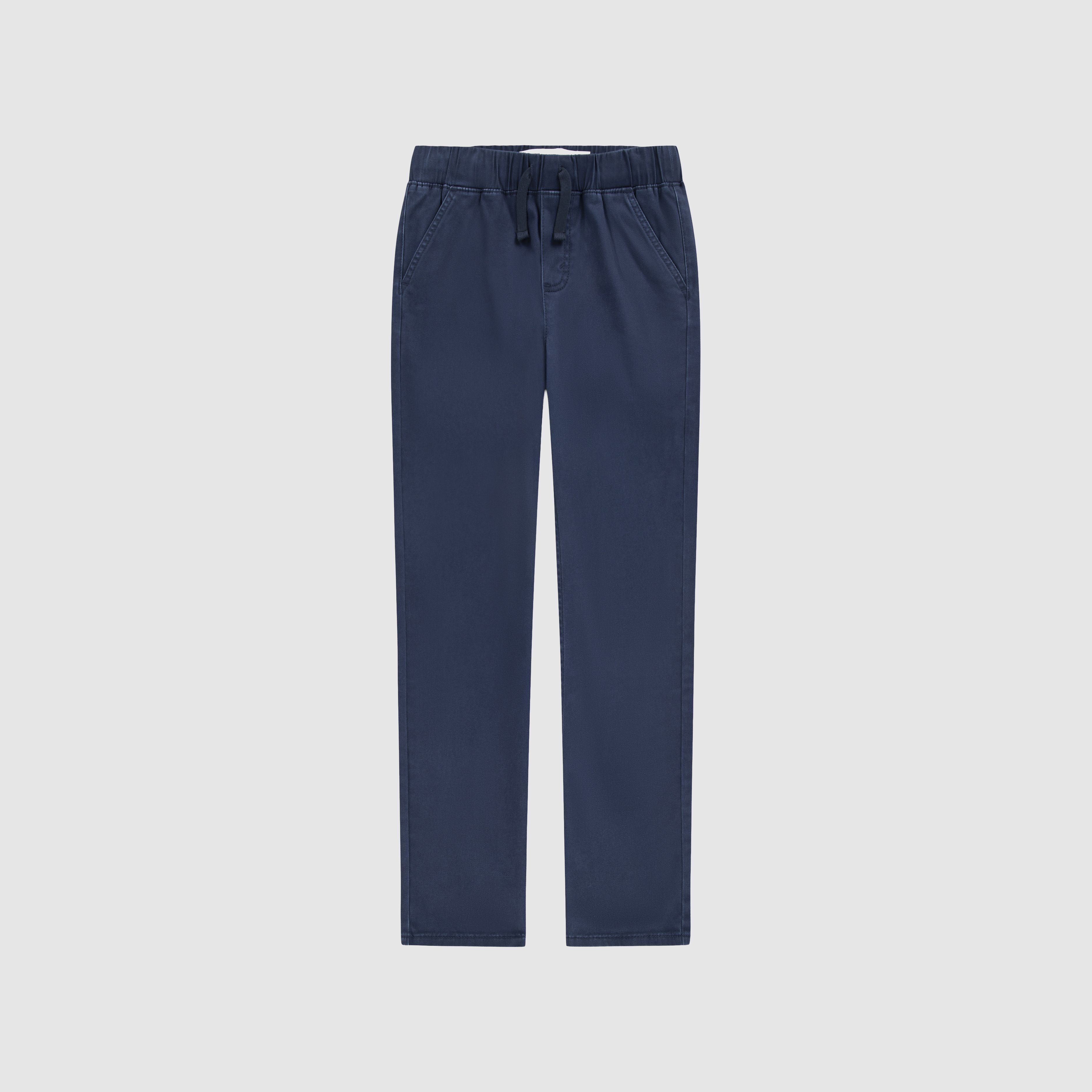 Pull-On Slim Sueded Pants Big Boys 8-20 5
