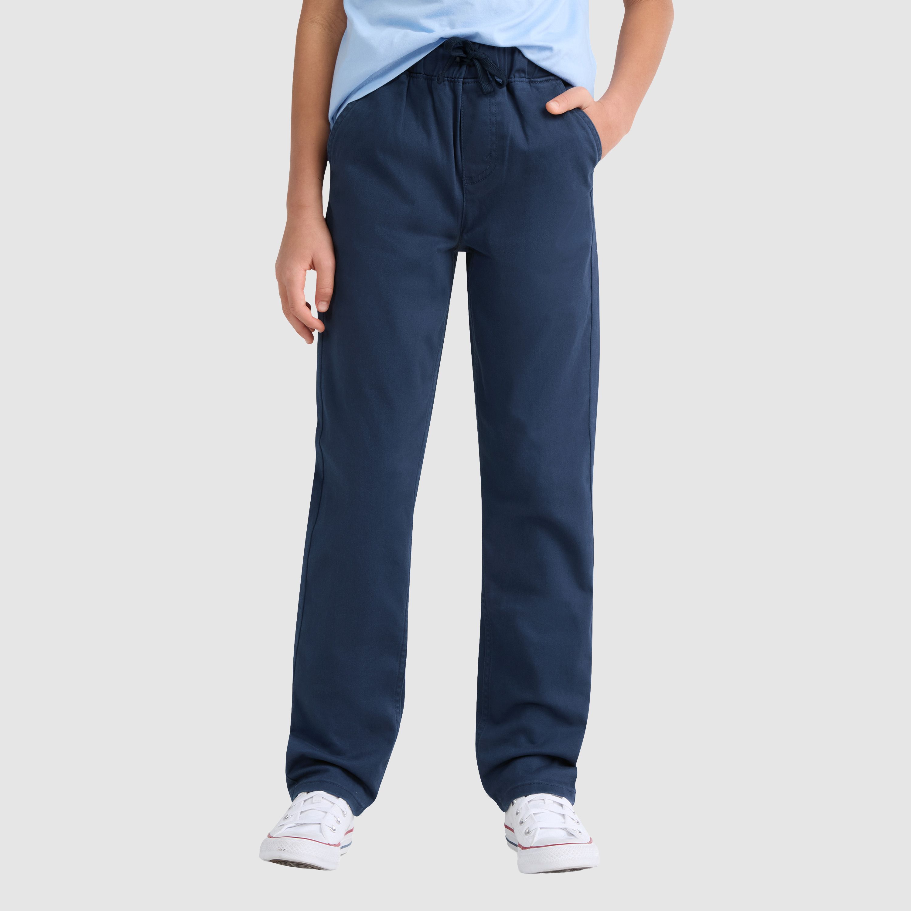 Pull-On Slim Sueded Pants Big Boys 8-20 15
