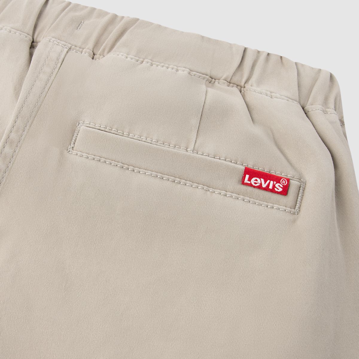 Pull-On Slim Sueded Pants Big Boys 8-20 — Plaza Taupe - Beige