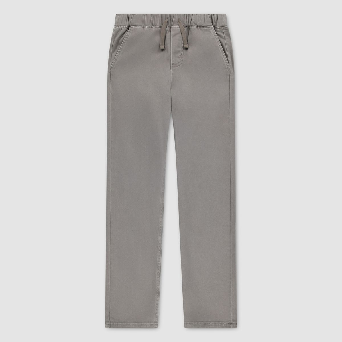 Pull-On Slim Sueded Pants Toddler Boys 2T-4T — Dark Gull Gray - Gray