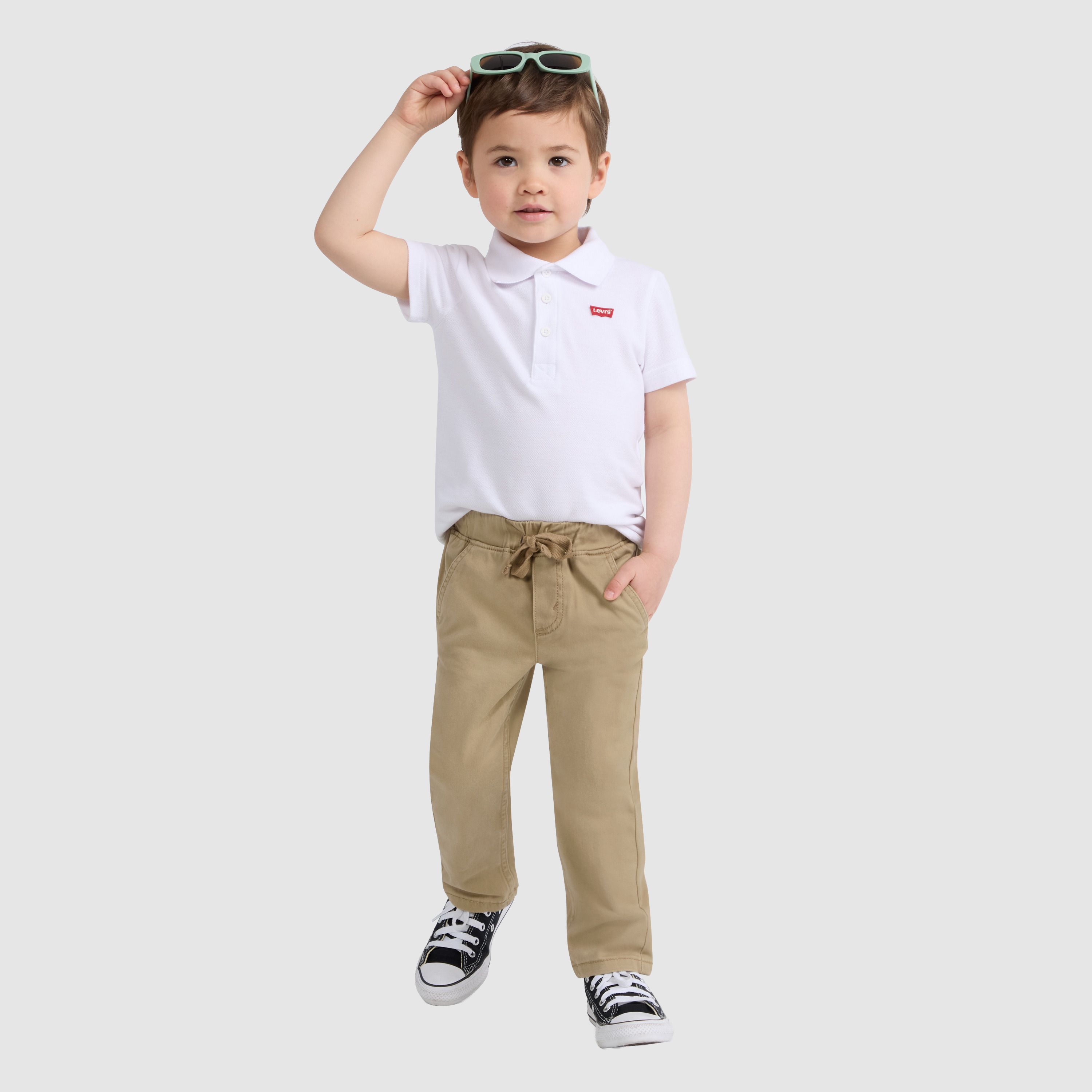 Pull-On Slim Sueded Pants Toddler Boys 2T-4T 1