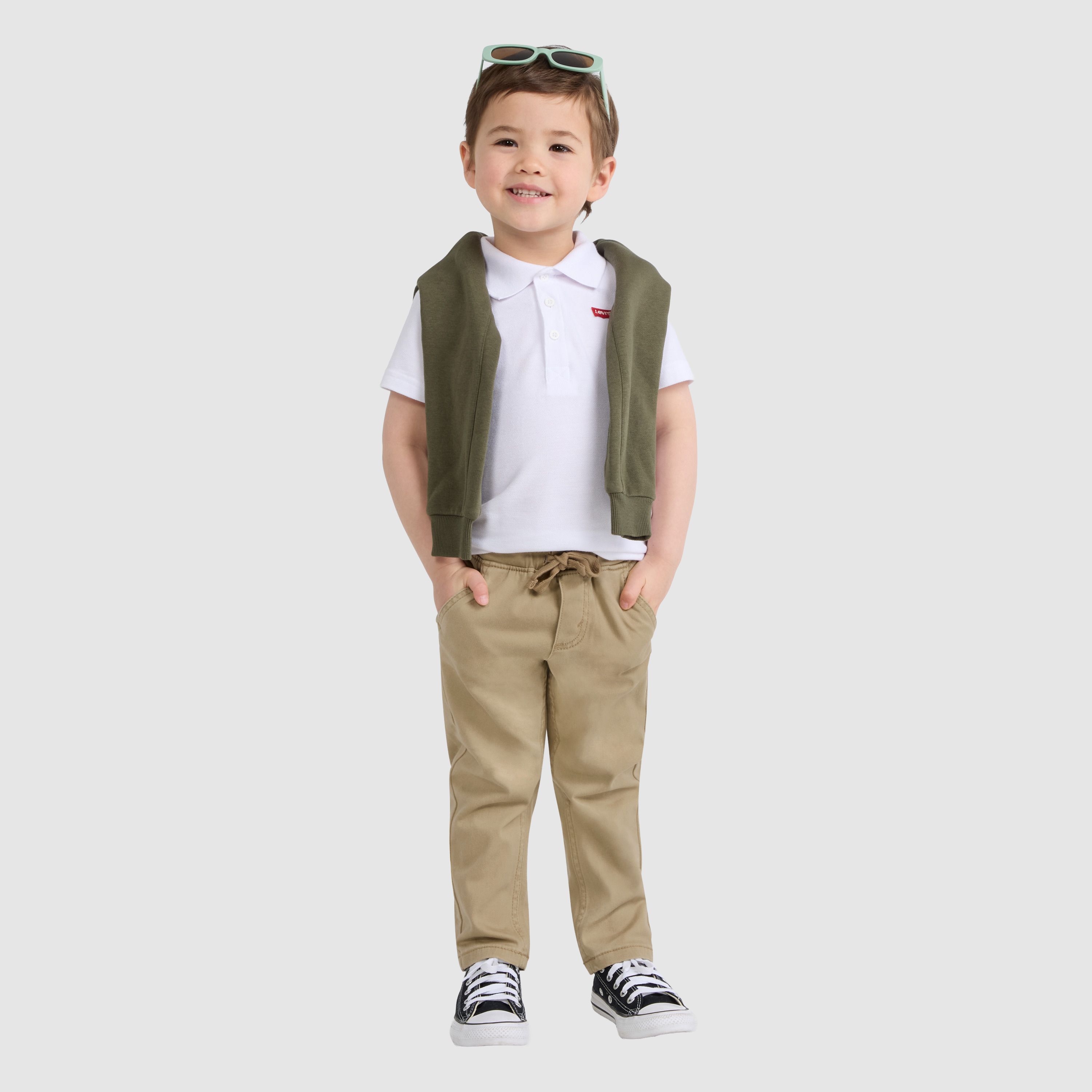 Pull-On Slim Sueded Pants Toddler Boys 2T-4T 2