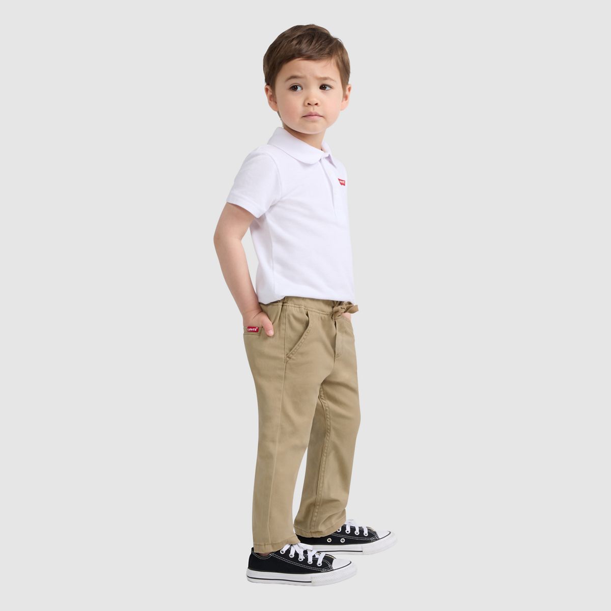 Pull-On Slim Sueded Pants Toddler Boys 2T-4T — Harvest Gold - Gold