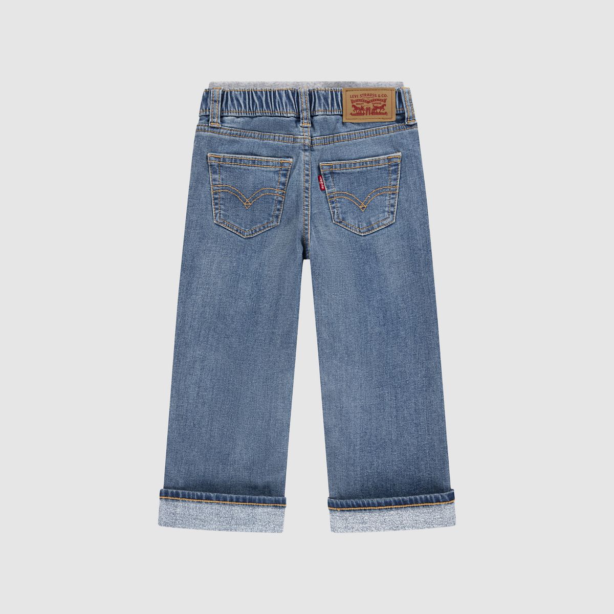 Murphy Pull On Straight Fit Jeans Toddler Boys 2T-4T — Vintage Sky - Medium Wash