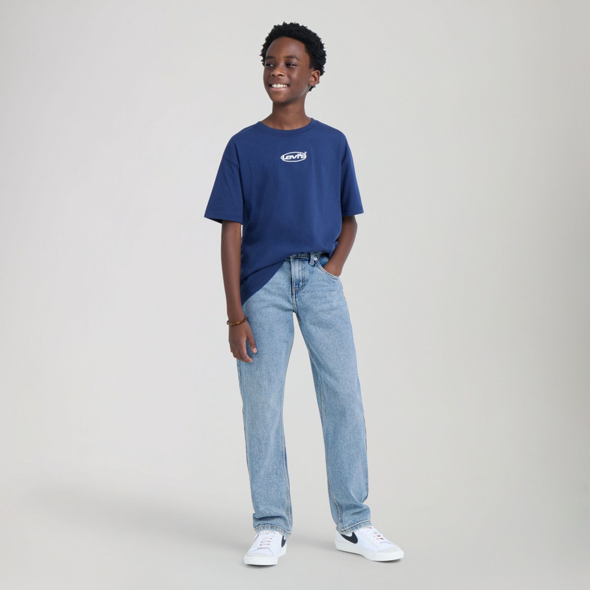565™ Loose Fit Straight Jeans Big Boys 8-20 — Alanis - Blue