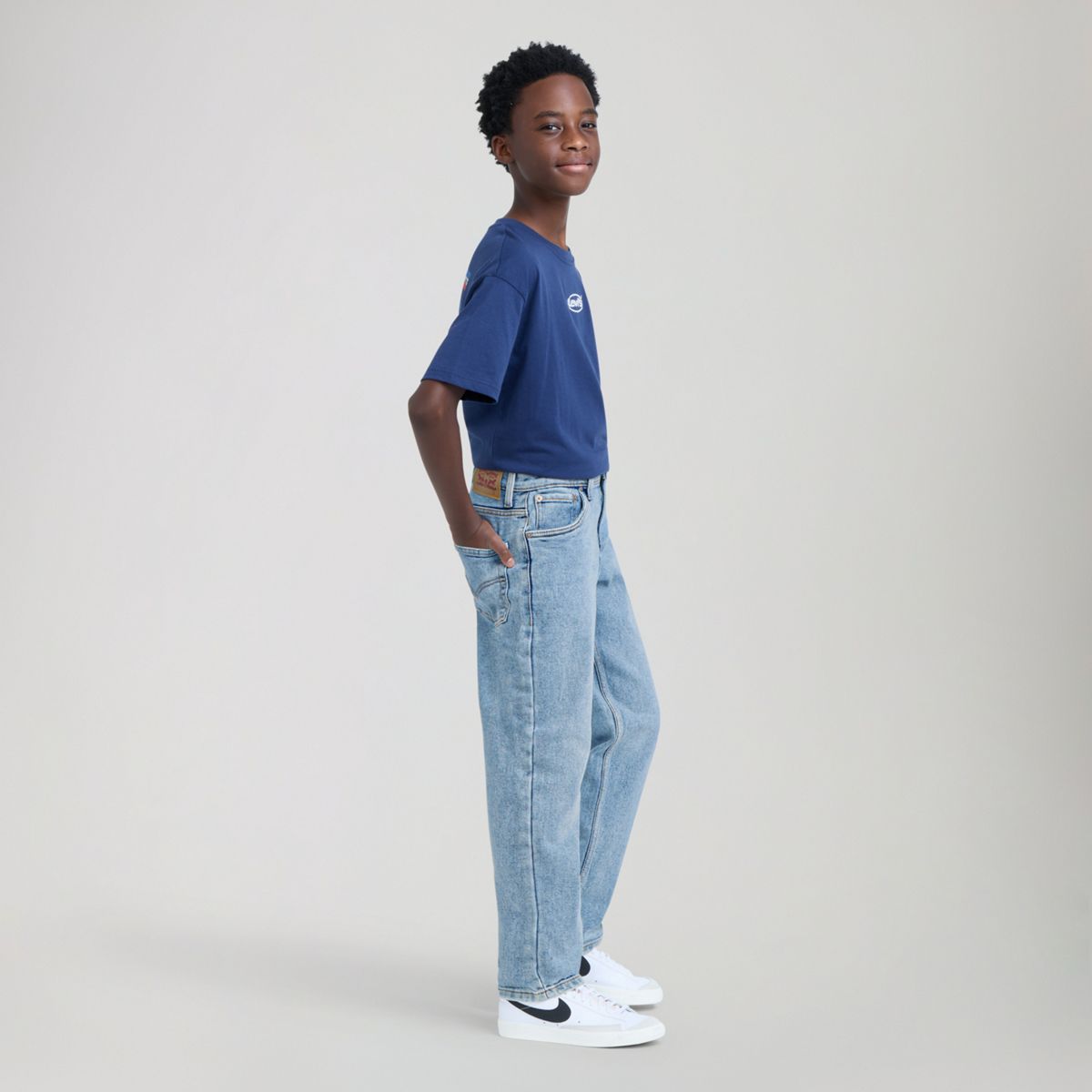 565™ Loose Fit Straight Jeans Big Boys 8-20 — Alanis - Blue