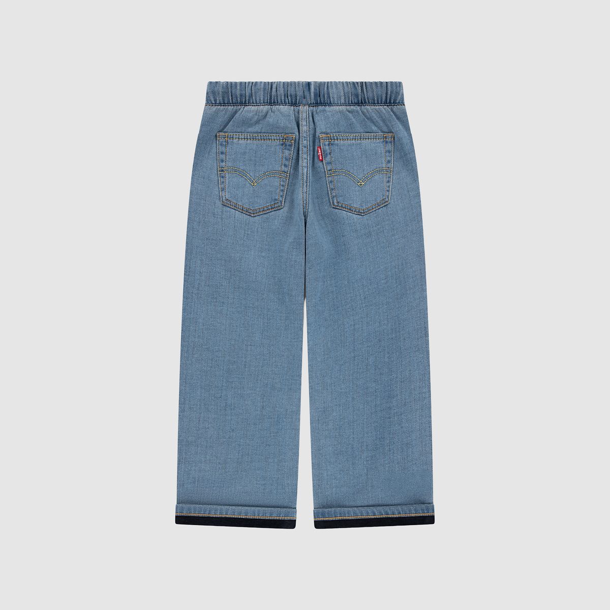 Pull-On Baggy Jeans Little Boys 4-7 — Basil Sky - Medium Wash