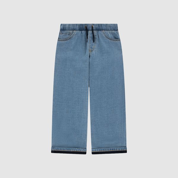 Pull-On Baggy Jeans Little Boys 4-7 — Basil Sky - Medium Wash