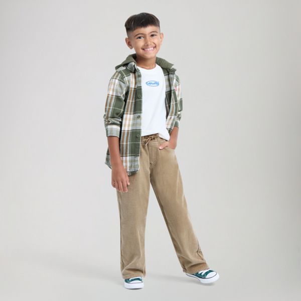 Pull-On Baggy Jeans Little Boys 4-7 — Ermine - Brown