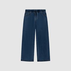 Pull-On Baggy Jeans Big Boys 8-20 — Saves The Day - Dark Wash 1