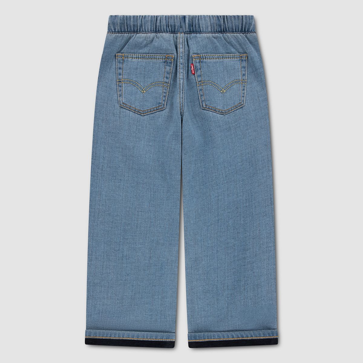 Pull-On Baggy Jeans Toddler Boys 2T-4T — Basil Sky - Medium Wash