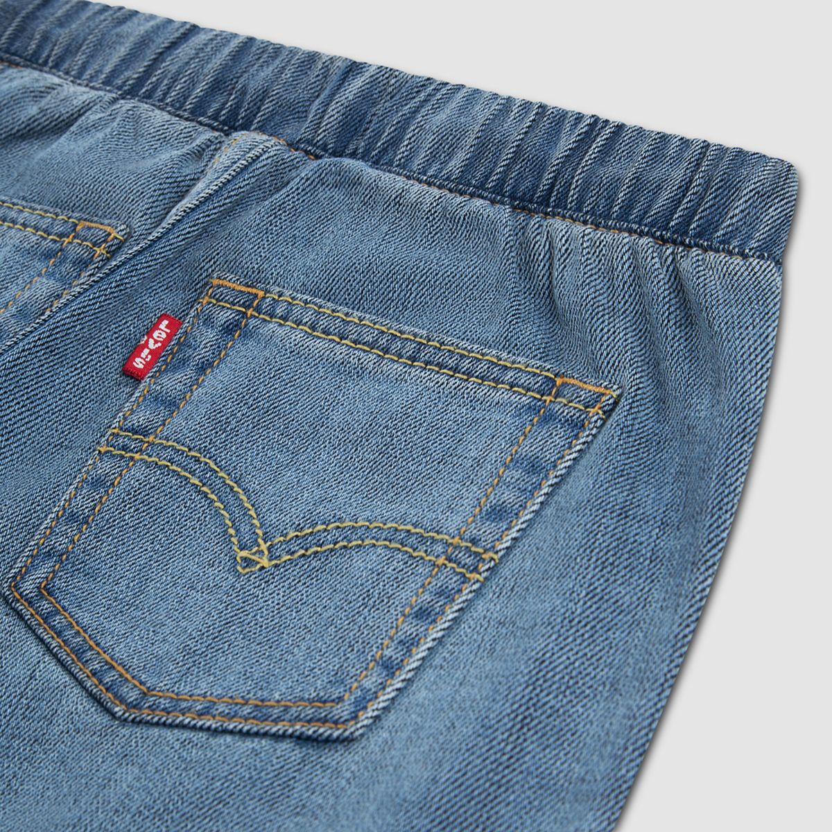 Pull-On Baggy Jeans Toddler Boys 2T-4T — Basil Sky - Medium Wash