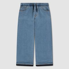 Pull-On Baggy Jeans Toddler Boys 2T-4T — Basil Sky - Medium Wash 1