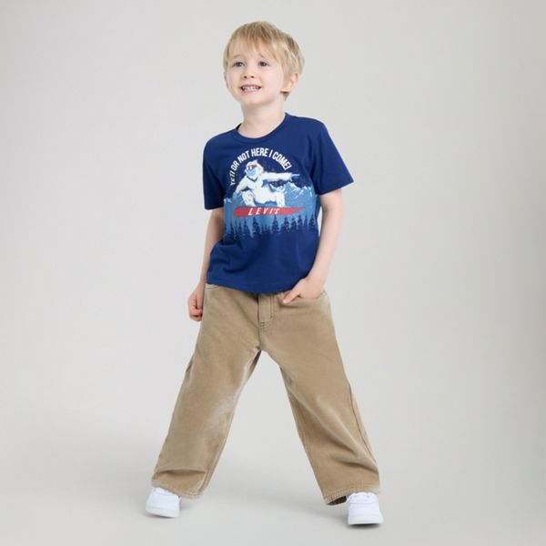 Pull-On Baggy Jeans Toddler Boys 2T-4T — Ermine - Brown
