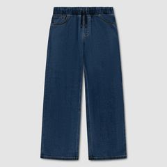Pull-On Baggy Jeans Toddler Boys 2T-4T — Saves The Day - Dark Wash 1