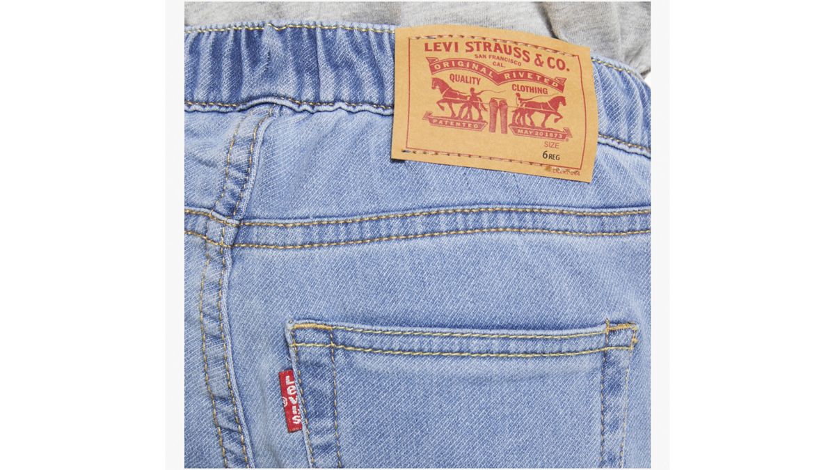 Pull On Skinny Fit Pants Little Boys 4-7 — Pyramids - Light Wash