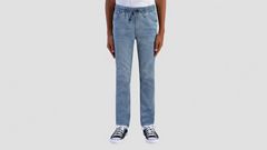 Skinny Fit Pull On Pants Big Boys 8-20 — Pyramids - Medium Wash 1
