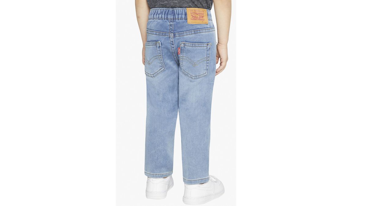 Pull On Skinny Fit Pants Toddler Boys 2T-4T — Pyramids - Light Wash