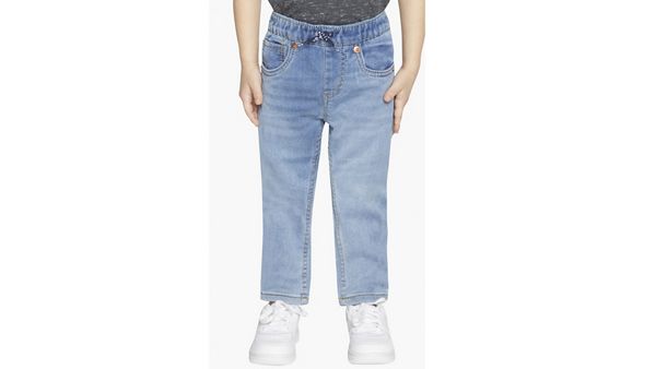Pull On Skinny Fit Pants Toddler Boys 2T-4T — Pyramids - Light Wash