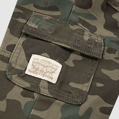 Relaxed Cargo Joggers Little Boys 4-7 — Olive Night Camo - Green 7
