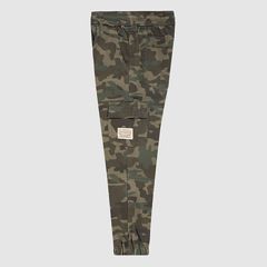 Relaxed Cargo Joggers Little Boys 4-7 — Olive Night Camo - Green 8
