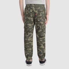 Relaxed Cargo Joggers Little Boys 4-7 — Olive Night Camo - Green 4