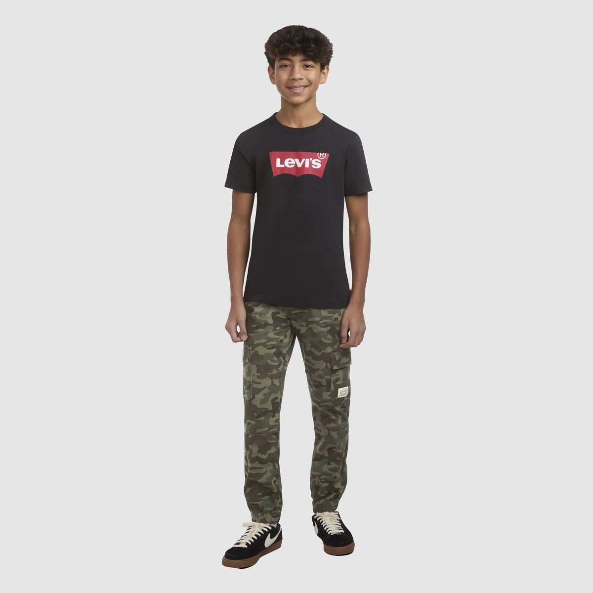 Relaxed Cargo Jogger Pants Big Boys 8-20 — Olive Night Camo