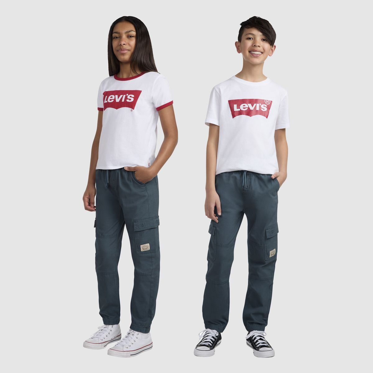 Relaxed Cargo Jogger Pants Big Boys 8-20 — Dark Slate