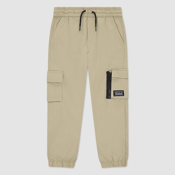 Everyday Cargo Pull On Joggers Little Boys 4-7x — Safari - Beige