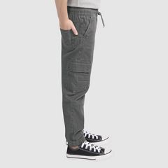 Relaxed Cargo Joggers Little Boys 4-7 — Revolver Grey - Grey 3